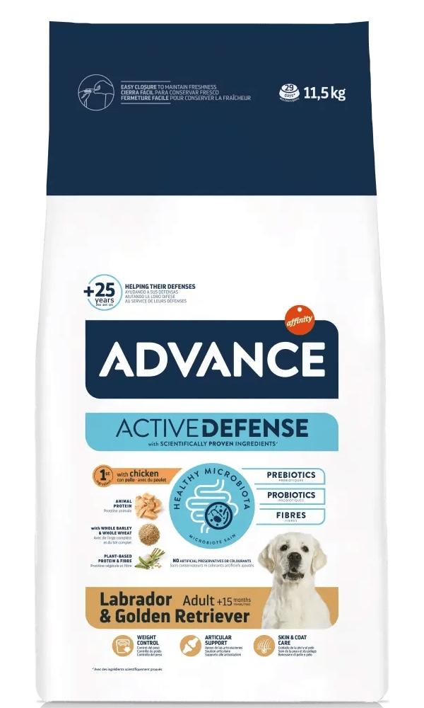 Advance Adult Dog Labrador and Golden Retriever КУРКА корм для собак 11.5 кг (965806)